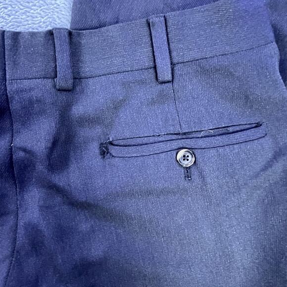 Ralph Lauren Purple Label Pants Mens 34 Gray Wool Dress Flat Front Made Italy - Picture 13 of 15